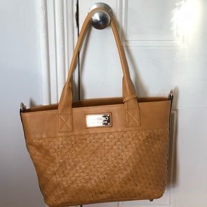 Valentino Tan Woven Tote